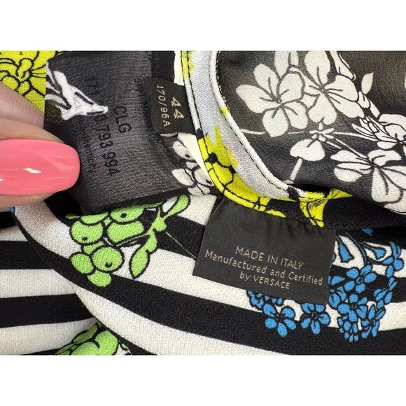 Versace Capsule Jumpsuit IT 44 US 8 Viscose Shalom Harlow Runway Floral RARE - Picture 16 of 16